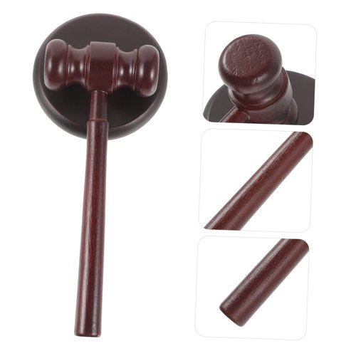 1 Set Judge Hammer Gavel Sound Block Judge Costume Accessories Law Gavel Judge Gavel and Block Judge Auction Hammer Court Gavel Law Graduate Wood Decorations Child Cosplay