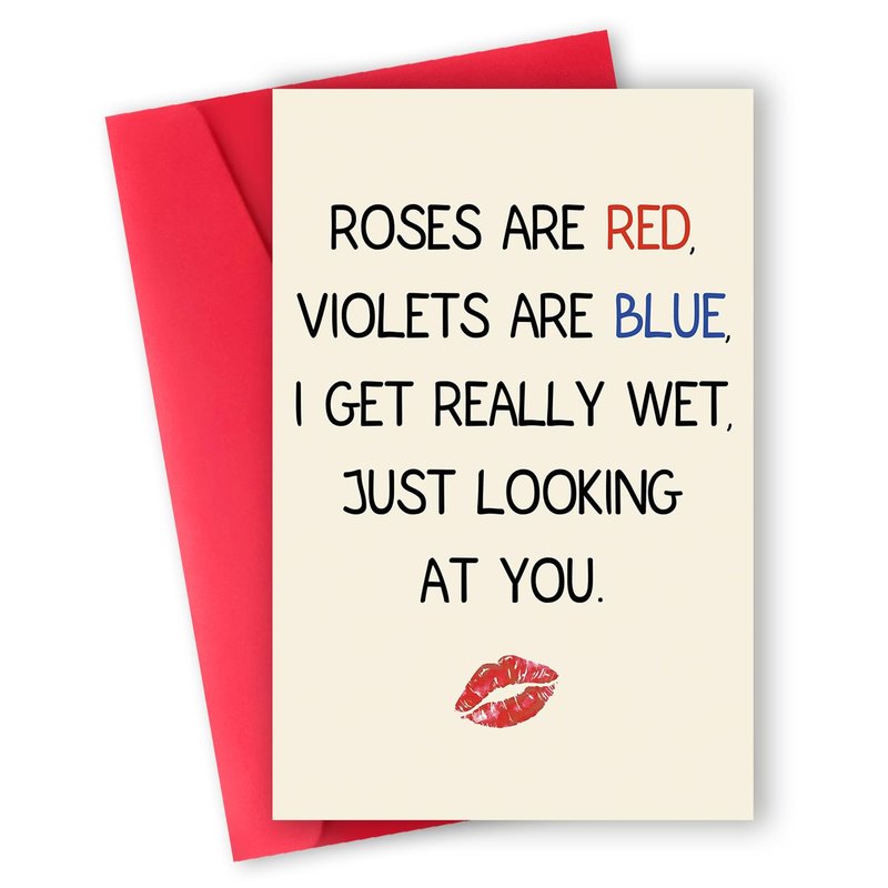Gerdiny Anniversary Card, Valentines Gifts for Him, Funny Valentines Day Card for Husband, Naughty Valentine's Day Card Gifts for Boyfriend, Sexy Anniversary Card Gifts for Men, Happy Birthday Decorations