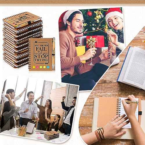 Tenceur 20 Sets Employee Appreciation Gifts Bulk - Inspirational Notebook with Sticky Note Pen for Nurse Practitioner Week Educational Support Professionals Extraordinary Work Team Recognition