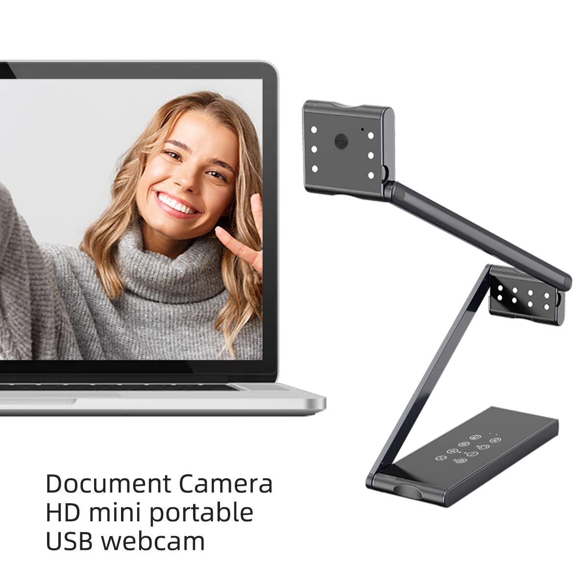 WT133AF-HV Plus Can Link to WiFi Portable Document scanners, USB Book scanners, Document Cameras for desktops/laptops, Capture Size A3, Windows and Mac OS Compatible Document Camera with hdmi Output
