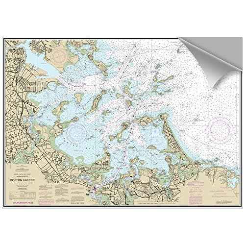 MAPTECH Boston Outer Harbor, MA Decorative Nautical Chart