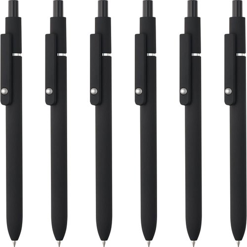 LINFANC Gel Pens - 6 Pack Fine Point Black Ink Pens for Smooth Writing | Cute Aesthetic School Supplies, 0.5mm