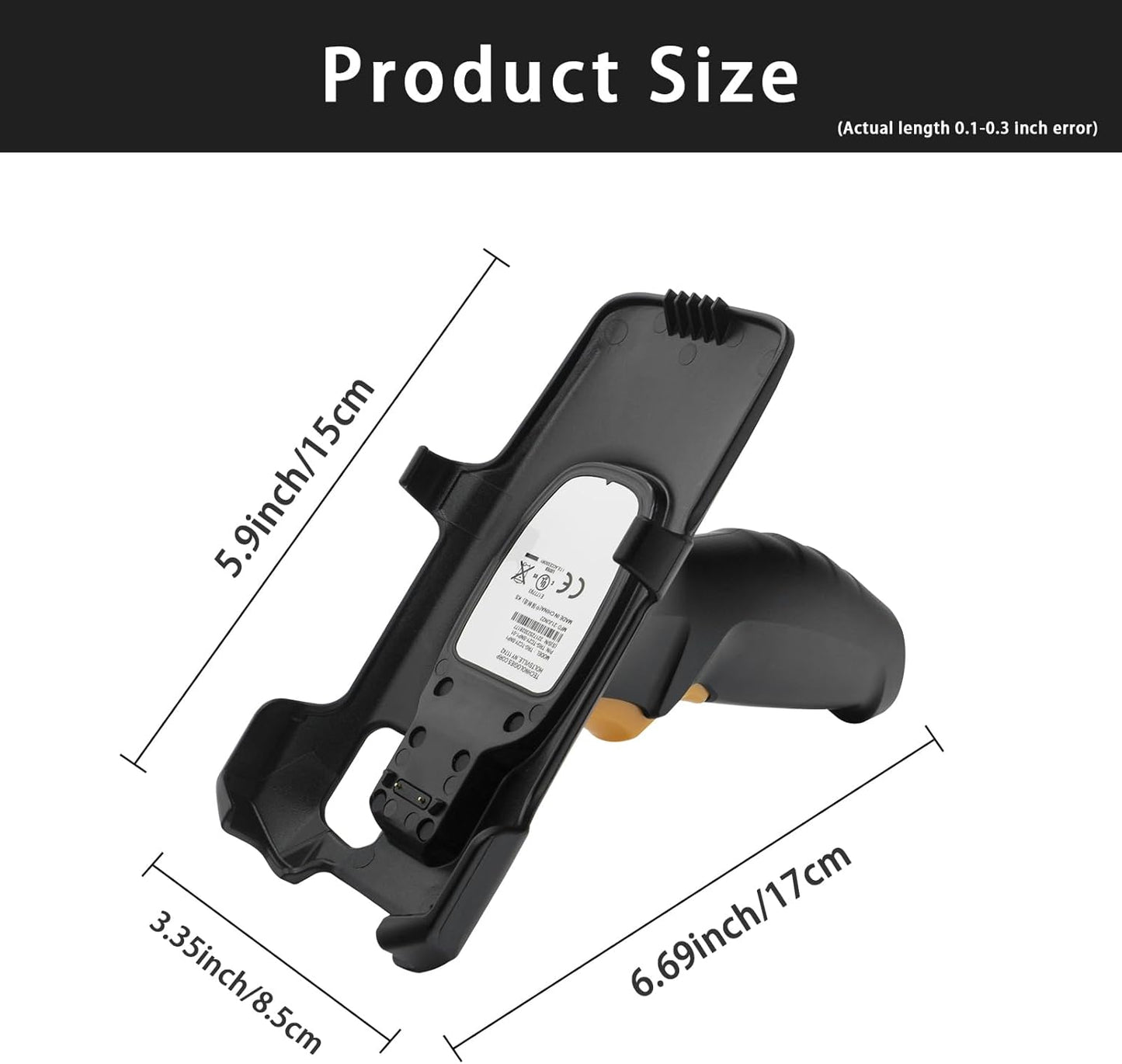 Zebra TC21 Scan Trigger Handle - Comfortable Grip with Camera Hole for TC21 & TC26 Barcode Scanners