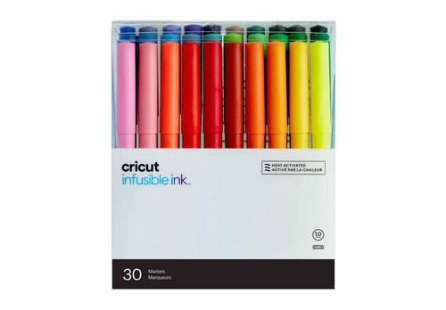 Cricut® Infusible Ink™ Markers 1.0, Ultimate (30 ct), Sampler - for Sublimation & HTV projects - Compatible with Maker & Explore Machines