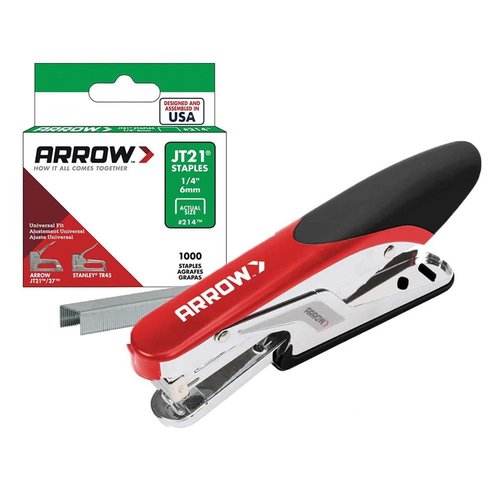 Arrow P21 Lightweight Handheld Plier Stapler - Perfect for Crafts & Office Use | Includes 200 Staples