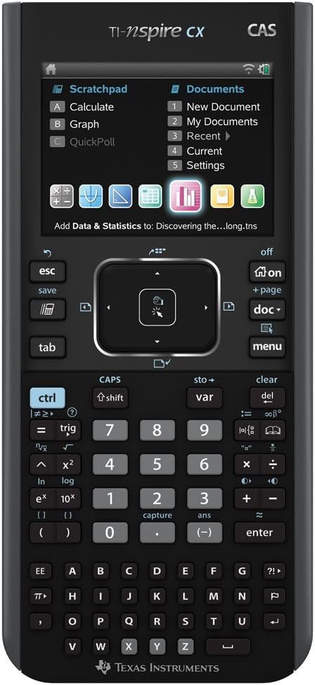 Texas Instruments Nspire CX CAS Graphing Calculator - Frustration-Free Packaging, Advanced Features