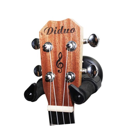 Vaguelly 4Pcs Detachable Guitar Hangers Wall Mount with Auto Locking Grip Black Guitar Rack with Base Secure Wall Holder for Acoustic Electric Guitars Space Saving Design