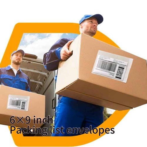 1000Pcs 6" x 9" Clear Packing List Envelopes, Self-Adhesive Packing Ship Pouch Enclosed Bags, Shipping/Mailing Pouches Bag for Packing Sliping/Invoice/Sleeves