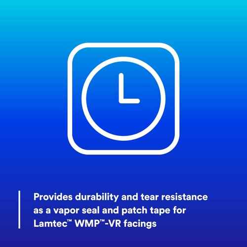 3M Metal Building Facing Tape 1537CW, White, 72 mm x 45.7 m (Pack of 1)