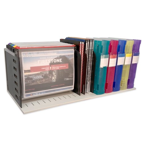 Ultimate Office TierDrop Topper Desktop Hanging Vertical File Organizer with 7 Vertical Sorting Slots and 9 Dividers Adjustable in 1 inch Increments