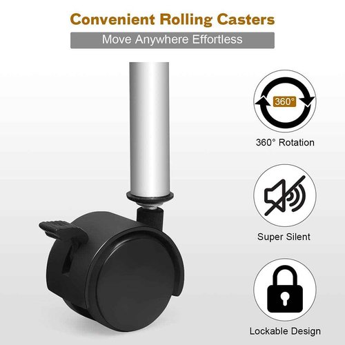20-Drawer Rolling Storage Cart, Mobile Book Paper Organizer Utility Trolley with Wheels, Ideal for School, Office, Home (Clear)