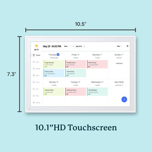 Digital Calendar, 10.1inch Smart WiFi Electronic Calendar&Chore Chart, IPS Touch Screen HD Display for Family Schedules, Share Moments Instantly from Anywhere Digital Calendar 10.1