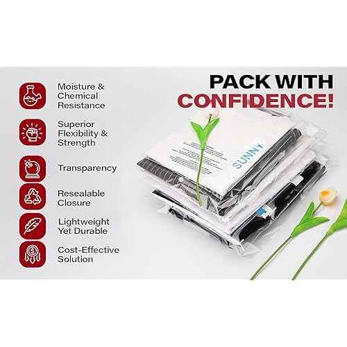 100 9x12 Suffocation Warning Self Seal Flap Tape Clear Poly Bags Cello Cellophane Polypropylene OPP Bags 1.5 Mil By ValueMailers