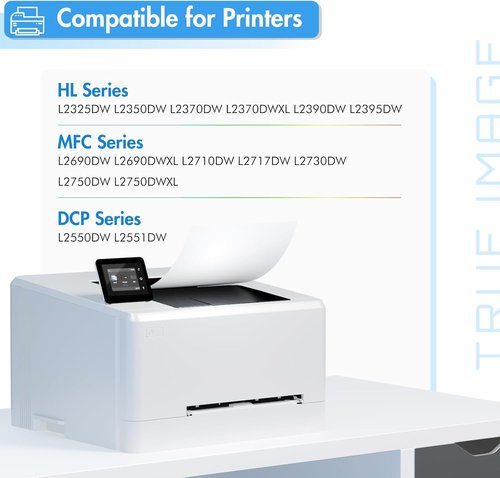Brother TN760 Toner - High Yield Black Cartridge Compatible with MFC-L2710DW & HL-L2350DW