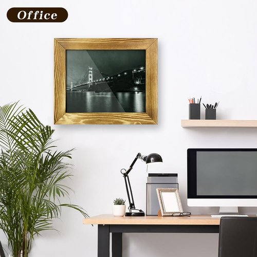 Hidden Gun Storage - Concealment Gun Safes for Pistols, Secret Decor Solid Wooden Handgun Picture Frames Box (Solid Wood)