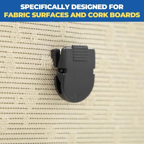 1InTheOffice Cubicle Clips, Black, 12/Pack (Black)