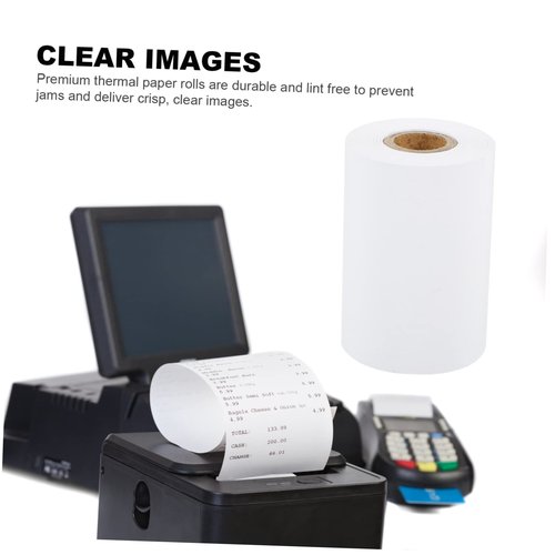 KALLORY 10Rolls Multipurpose Thermal Paper for Cash Registers Printing for Retail and Office Use Core