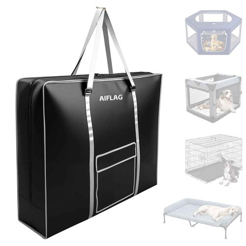 AIFLAG Carrying Case for Dog Crate & Playpen, All-in-One Storage Bag for Collapsible Pet Products, Portable Travel Carrier for Foldable Dog Bed, Cat Bed and Pet Supplies