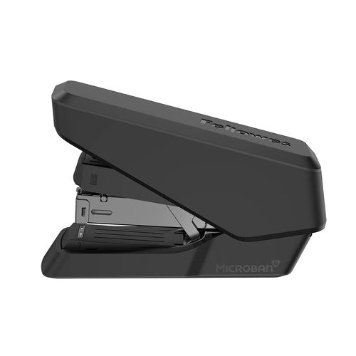 Fellowes LX860 EasyPress Half Strip One Touch Desk Stapler, 40 Sheet Capacity - Black