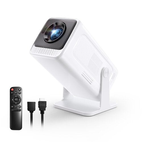 [WiFi 6.0 Sreen Mirroring] Mini Portable Projector with WiFi and Bluetooth 5.2,4K Smart Projector, Native Full HD 1080P, Mobile Phone Home Theater, Outdoor Movie Auto Vertical Correction