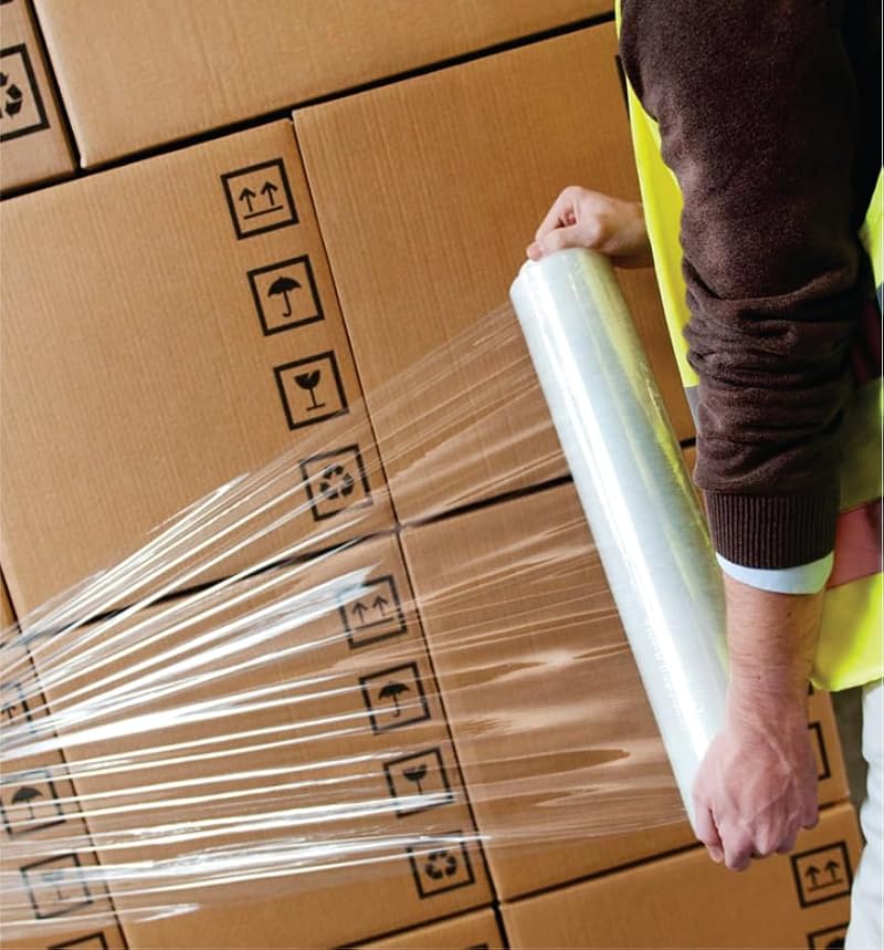 Alliance Stretch Film Hand Bundling - Clear, 18" x 1200ft, 60 Gauge,