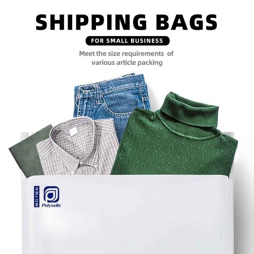 POLYSELLS 1000 Pcs 10x13 Inch White Poly Mailers Shipping Envelopes, Strong Adhesive Sealing, Waterproof, and Tear-resistant Postal Mailing Bags for Clothing, Books, and Accessories