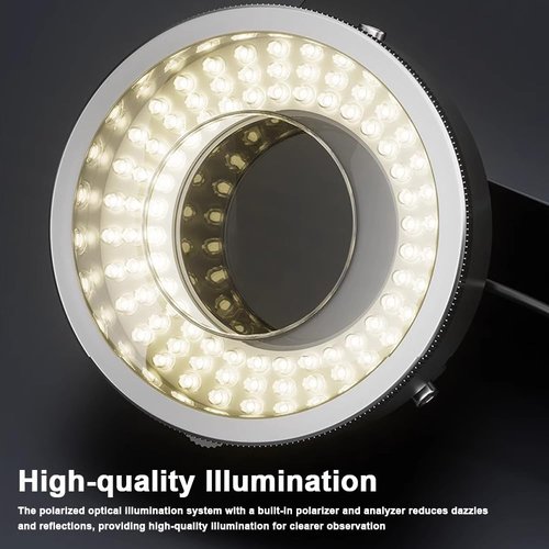 iFixes iL37 Microscope - Polarized Optical System with 96 LED Illuminating Ring Light