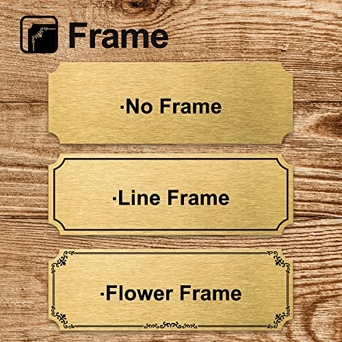 Personalized Brass Name Plate Memorial Plaque 3" x 1" - Caramel Sweet Life