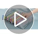 24 Pack Waterproof Mesh Zipper Pouch Bags - A6 Size Pencil & Storage Organizer