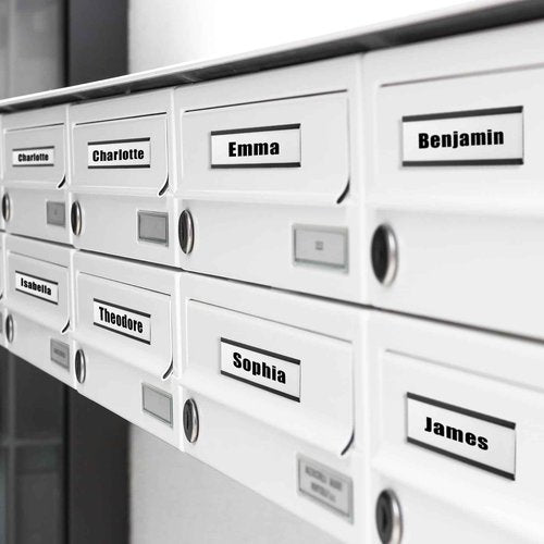 Gueevin 200 Pcs Magnetic Label Holders Bulk 4 x 2 C Channel Label Holder Magnetic Data Card Holders with 200 Pcs Clear Plastic Protectors 400 Pcs Paper Inserts for Name Tag File Cabinet Shelf