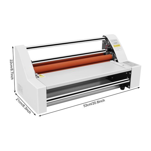 V350 18ich Hot Cod LamiIItor, Digital Dsply Single and Iuail Sided Therial Lamnatng Machine, Office Use Hot Cold Roll Lamnaor for Home, Office, School