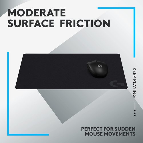 Logitech G240 Gaming Mouse Pad - Optimized Surface for Precision | Non-Slip Design, 340 x 280 mm