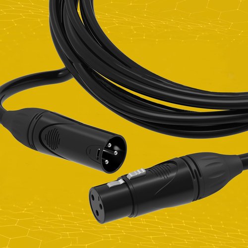 BRENDAZ XLR Cables 20ft. -2 Pack- Male to Female Microphone Cord, Balanced Shielded Mic Cable, OFC. (2)