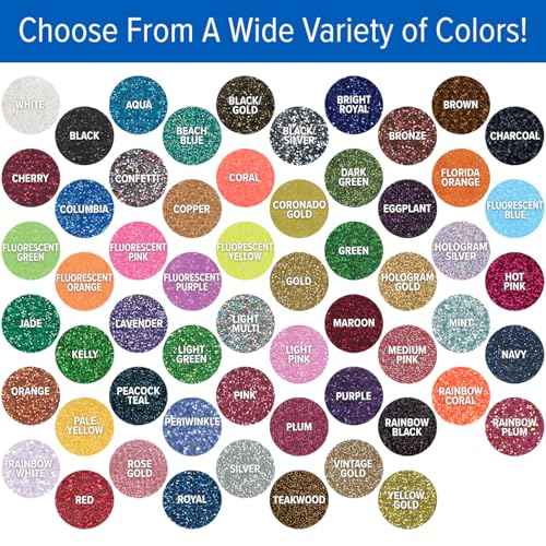 Stahls' HTV Heat Transfer Vinyl CAD-Cut Glitter Flake for Cotton, Polyester, Tri-Blends Lab-Tested for 50+ Washes, Compatible with All Cutters. Easy to Cut & Weed, Iron on Vinyl (Periwinkle)