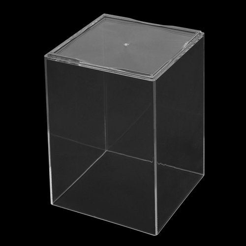 TAICHEUT 21 Pack Clear Square Acrylic Pen Holder, Square Makeup Brush Holder, Desktop Pencil Cup for Toothbrush, Straw, Makeup Brush, Office School Home Supplies
