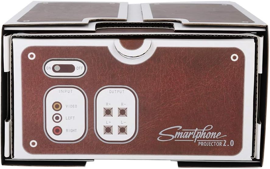 Skiennix Mini Portable Smartphone Projector - 2nd Gen, Brown, Ideal for Kids' Entertainment