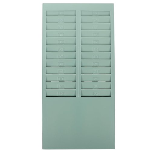 Attendance Cards Rack Attendance Time Clock Keychain Card Holder Wall Folder Recorder Badge Rack Time Expandable Rack Holder Rack Punch Rack Shelf Office Punch Hole