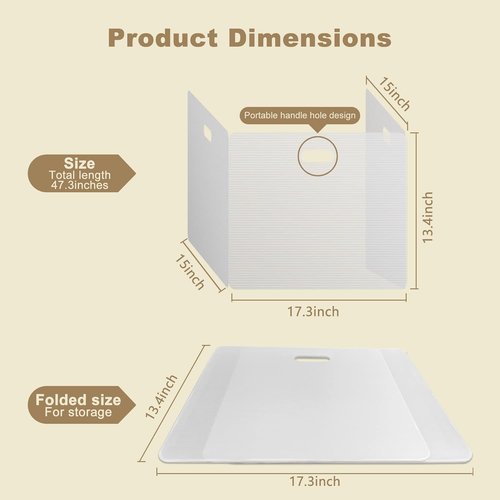 Privacy Shields 2 Pack | Durable Plastic Desk Dividers - Easy to Disinfect & Portable
