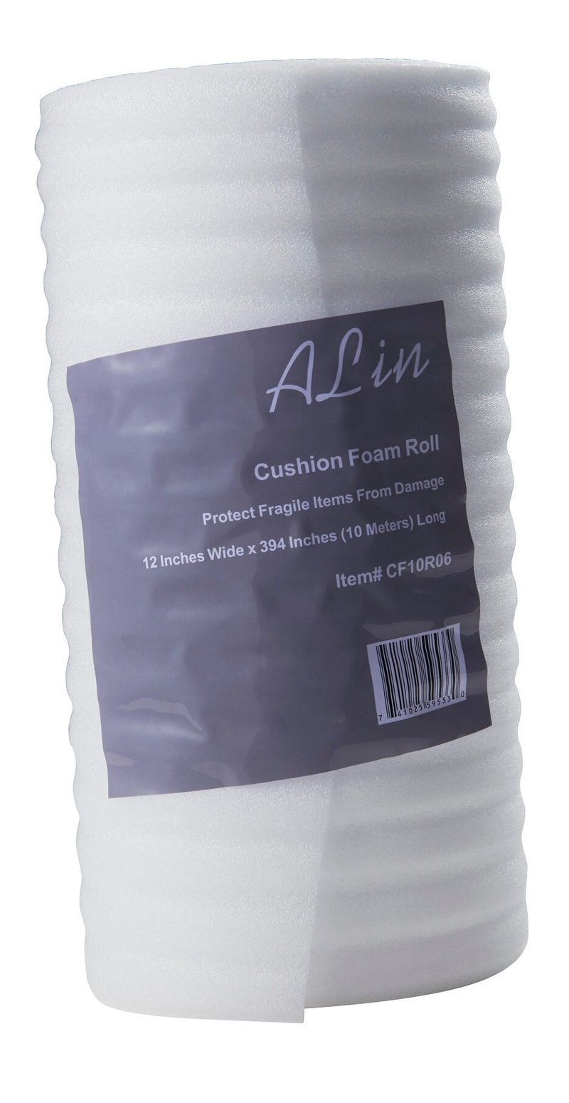 Foam Wrap Roll 12” x 394" (10 Meters), Protect Dishes, China, and Furniture, Packing Supplies, Packing Cushioning Supplies for Moving (Thickness: 1/16")