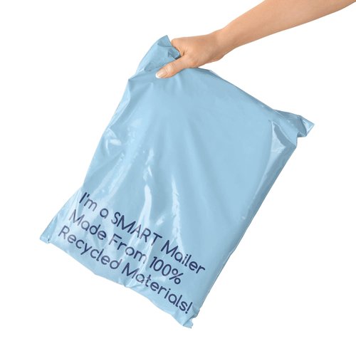 200 Count, 12x15.5 inch 100% Recycled Poly Mailers Eco Friendly Packaging Envelopes Supplies Mailing Bags 2.5 Mil Thick - SMART Mailer…