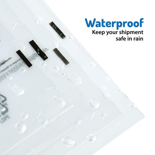 300 New York Poly Bags with Suffocation Warning -Self Sealing Clear Poly Bags for Clothing, shipping and Fba - 8x10” - Pack of 1000 - Ideal for Retail Packaging.