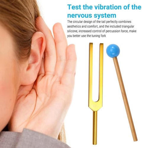 432Hz Tuning Fork Set Includes Hammer & Black Base Aluminum Tuning Fork Set For Deeping Relaxation & Adjustment