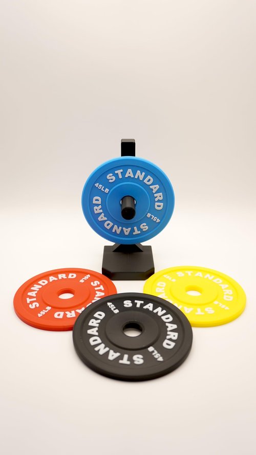 Fitness-Themed Office Desk Set, 3-Piece Dumbbell Business Card Holder, Pen Holder, Black