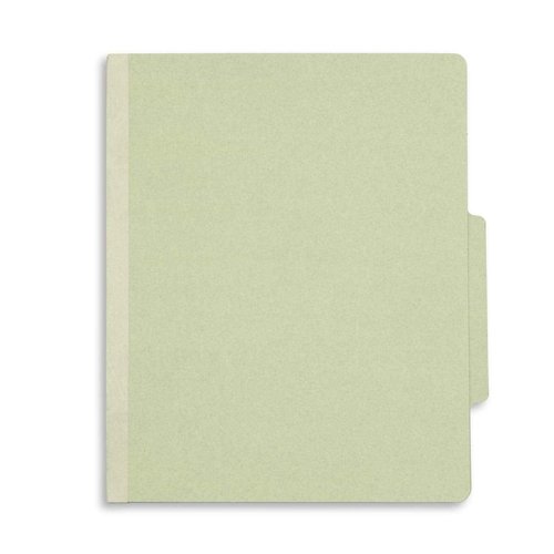 Blue Summit Supplies Green/Gray Classification Folders, Letter Size, 3 Dividers, with 2 Inch Tyvek Expansions, Classification Folders, 10 Pack