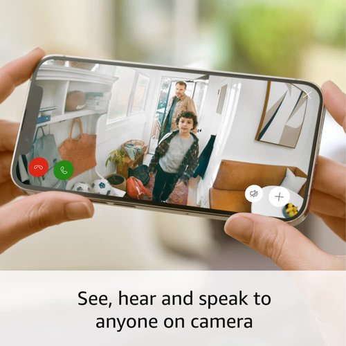 Ring Indoor Cam (newest model) — Home or business security in 1080p HD video, Charcoal