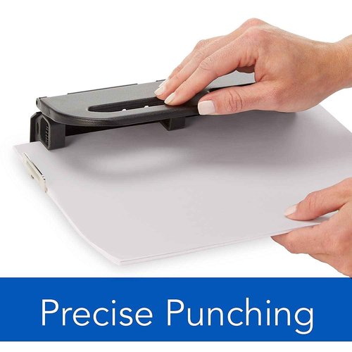Swingline 2-7 Hole Punch, Semi-Adjustable, Heavy Duty Hole Puncher, Easy Touch, 24 Sheet Punch Capacity, Black (74150)