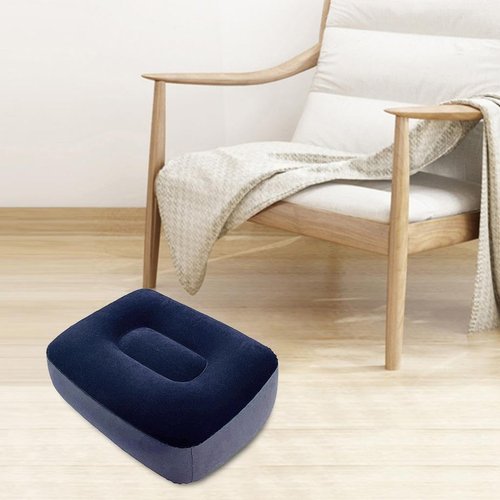Generic Ergonomic Desk Footrest for Comfort and Support, Gray Blue