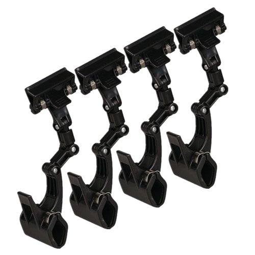Documents Holder Foldable Adjustable Clip Copy Holder Paper Holder for Computer Monitor Canvas Typing,Artist Office Painting Supplies Accessory,Pack of 4 Flexible(Black)
