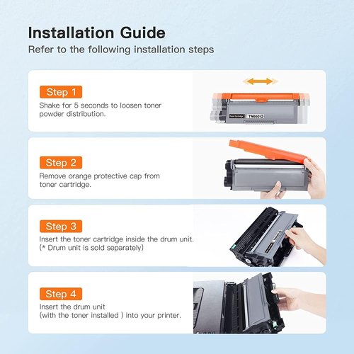 E-Z Ink Compatible Toner Cartridge Replacement for Brother TN660 TN630 High Yield to use with HL-L2300D HL-L2380DW HL-L2320D DCP-L2540DW HL-L2340DW HL-L2360DW MFC-L2720DW Printer (Black)