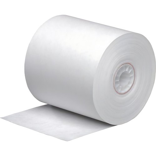 Pokanic 2 1/4" x 150' 1 Ply Bond White Paper 50 Rolls 2.25 inch x 150 ft Adding Machine Kitchen Receipt Printer POS System Cash Register Compatible with Epson SNBC Star Sam4s Ellix Bixolon (50 Rolls)